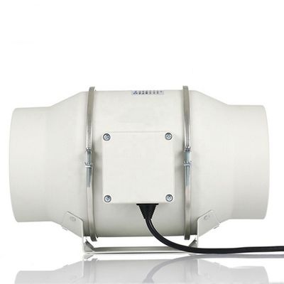 조정 가능한 속도 제어 200mm 유연성 제어 및 침묵을위한 플라스틱 인라인 팬
