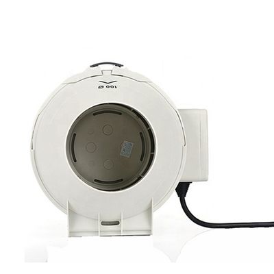 조정 가능한 속도 제어 200mm 유연성 제어 및 침묵을위한 플라스틱 인라인 팬
