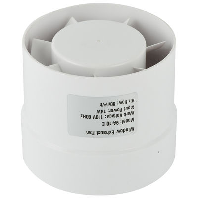 벽 팬 100mm 200mm EU 플러그 장착 벽 팬과 함께 낮은 소음 흡입 직선 유관 팬