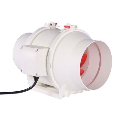 HVAC용 125mm 튜트 팬 맞춤형 OEM 지원 침묵 인라인 플라스틱 혼합 흐름