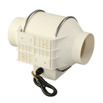 플라스틱 블레이드 원심방향기 125mm 저소음 수식기 전기 혼합 흐름 유관기