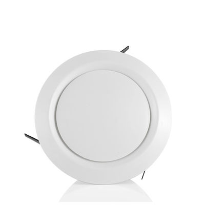 백색 플라스틱 100-150mm 질량 HVAC 공기 배기가스 / 공급 유출구 공중 관통 OEM / ODM 설계