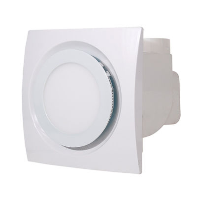벽 팬 100-150mm 4 6 인치 220V/110V 셔터 환기 추출 팬 LED 조명 및 플라스틱 블레이드