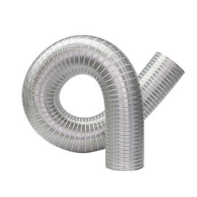 240V 백색 폴리에스터 알루미늄 플렉서블 채널 HVAC 환기 공기 분배