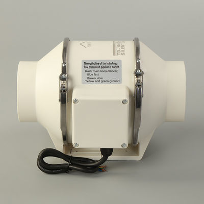 벽에 장착되는 혼합 흐름 인라인 튜트 팬 변속 속도 컨트롤러 100mm 240V