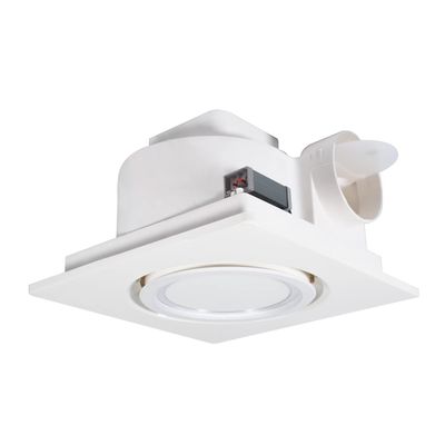 10W LED 라이트와 함께 대형 욕실 천장 장착 플라스틱 조용 유리 창문 전기 공기 추출기 팬
