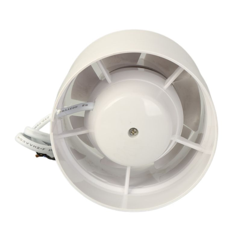 벽 팬 100mm 200mm EU 플러그 장착 벽 팬과 함께 낮은 소음 흡입 직선 유관 팬