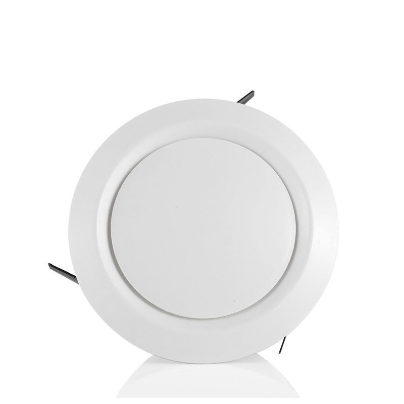 백색 플라스틱 100-150mm 질량 HVAC 공기 배기가스 / 공급 유출구 공중 관통 OEM / ODM 설계