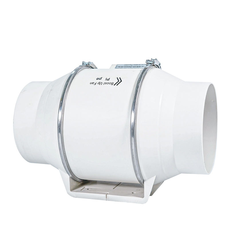 23-65 HVAC 시스템에서 사용자 지정 로고를 위해 플라스틱 소형 100mm AC 조용 인라인 튜트 팬