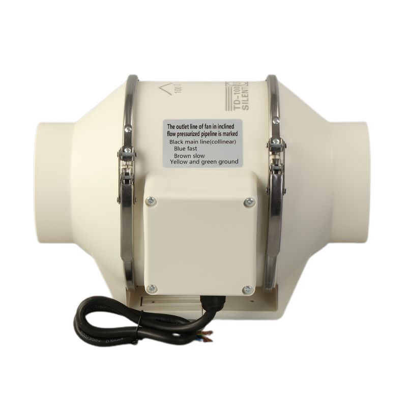 240V 4/5/6인치 100-200mm 조용한 혼합 흐름 배기가스 OEM 지원과 함께 인라인 튜트 팬
