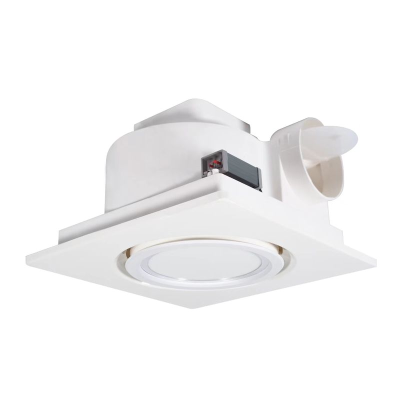 10W LED 라이트와 함께 대형 욕실 천장 장착 플라스틱 조용 유리 창문 전기 공기 추출기 팬